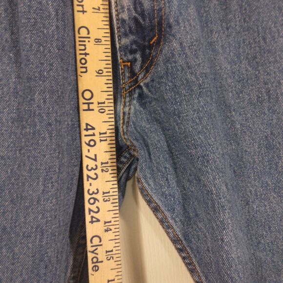 Levi's 505 jeans mens 36x29 blue denim straight leg medium wash cotton Strauss - Picture 6 of 10